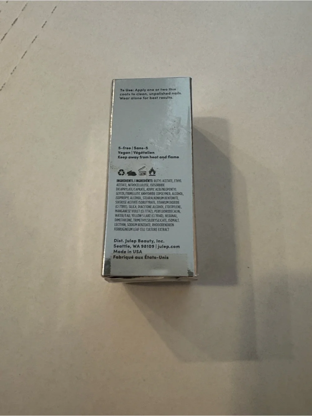 Julep Take A Breather Sheer Orchid Oxygen Nail Treatment polish .74 oz supersize